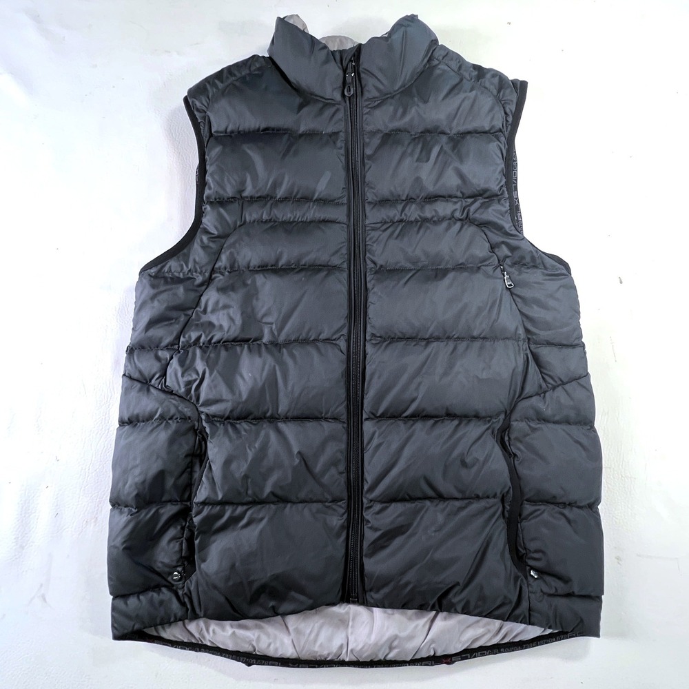 RLX Ralph Lauren Vest Women Medium Black Puffer Down Quilted Lightweight Feather - Picture 2 of 10